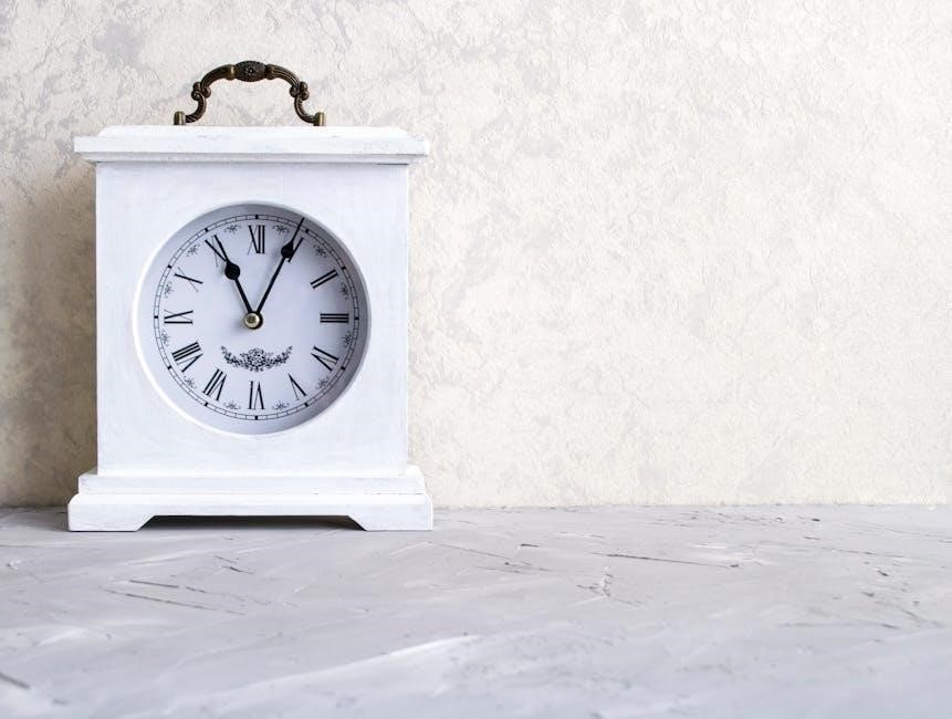 howard miller mantel clock instructions